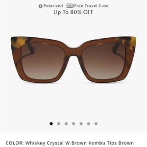 Diff Eyewear Whiskey Crystal Sunglasses